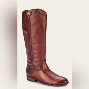 NWOT- Frye Boots- Women’s Melissa Button Redwood Brown Leather Size: 5.5 B
